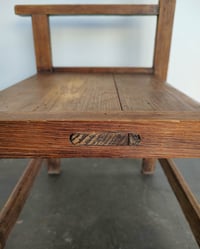 Image 4 of Antique Pine Low Arm Chair