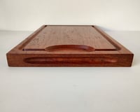 Image 2 of 1960s Solid Teak Cutting Board With Carved Channel