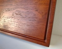 Image 7 of 1960s Solid Teak Cutting Board With Carved Channel