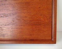 Image 9 of 1960s Solid Teak Cutting Board With Carved Channel