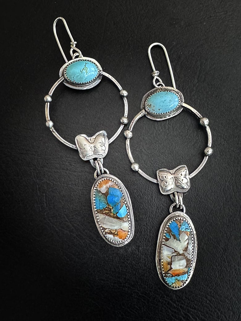 Image of Double Turquoise Earrings