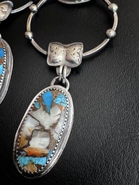 Image 3 of Double Turquoise Earrings