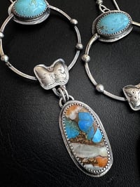 Image 2 of Double Turquoise Earrings