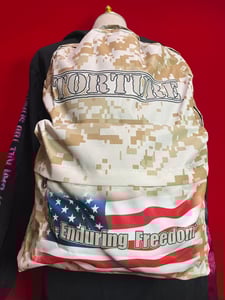Image of Officially Licensed Torture "4 - Enduring Freedom" Digital Desert Camo Backpack!!!