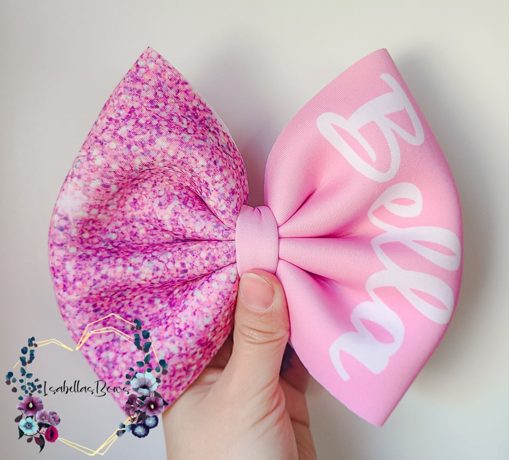 Image of Glitter name bows