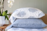 Image 1 of Indigo Poppy Pillowcase