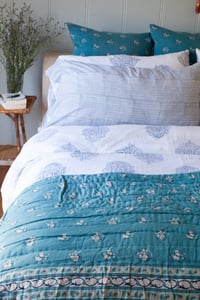 Image 3 of Indigo Poppy Pillowcase