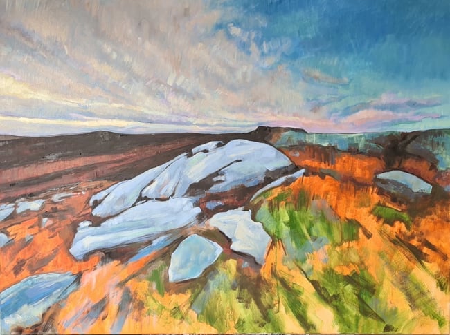 Burbage Rocks Looking Towards Higger Tor