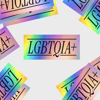 Image 2 of LGBTQIA+ Holographic Sticker