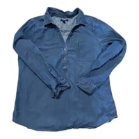 Image 2 of Denim Half Button Shirt