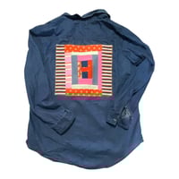 Image 1 of Denim Half Button Shirt