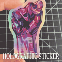 Image 3 of BLM Black Power Sticker (Holographic)