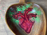 Image 3 of Heart Dish - Glitter Green Sprouts