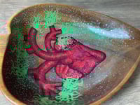 Image 4 of Heart Dish - Glitter Green Sprouts