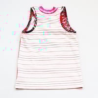 Image 2 of red pink petals patchwork courtneycourtney 11 10/12 eleven 11th eleventh birthday tee tank top