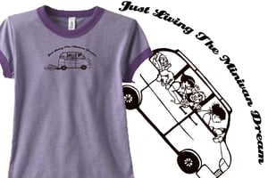 Image of Girls Living The Minivan Dream T Dual Colored in Purple or Pink