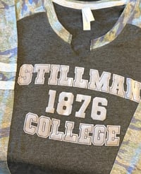Image 2 of WOMEN'S V-NECK CUT LONG SLEEVE CAMO SHIRTS
