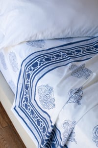 Image 3 of Indigo Poppy Sheet