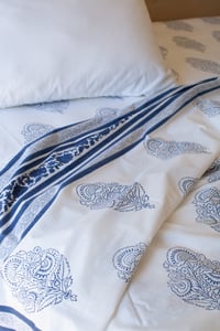 Image 1 of Indigo Poppy Sheet