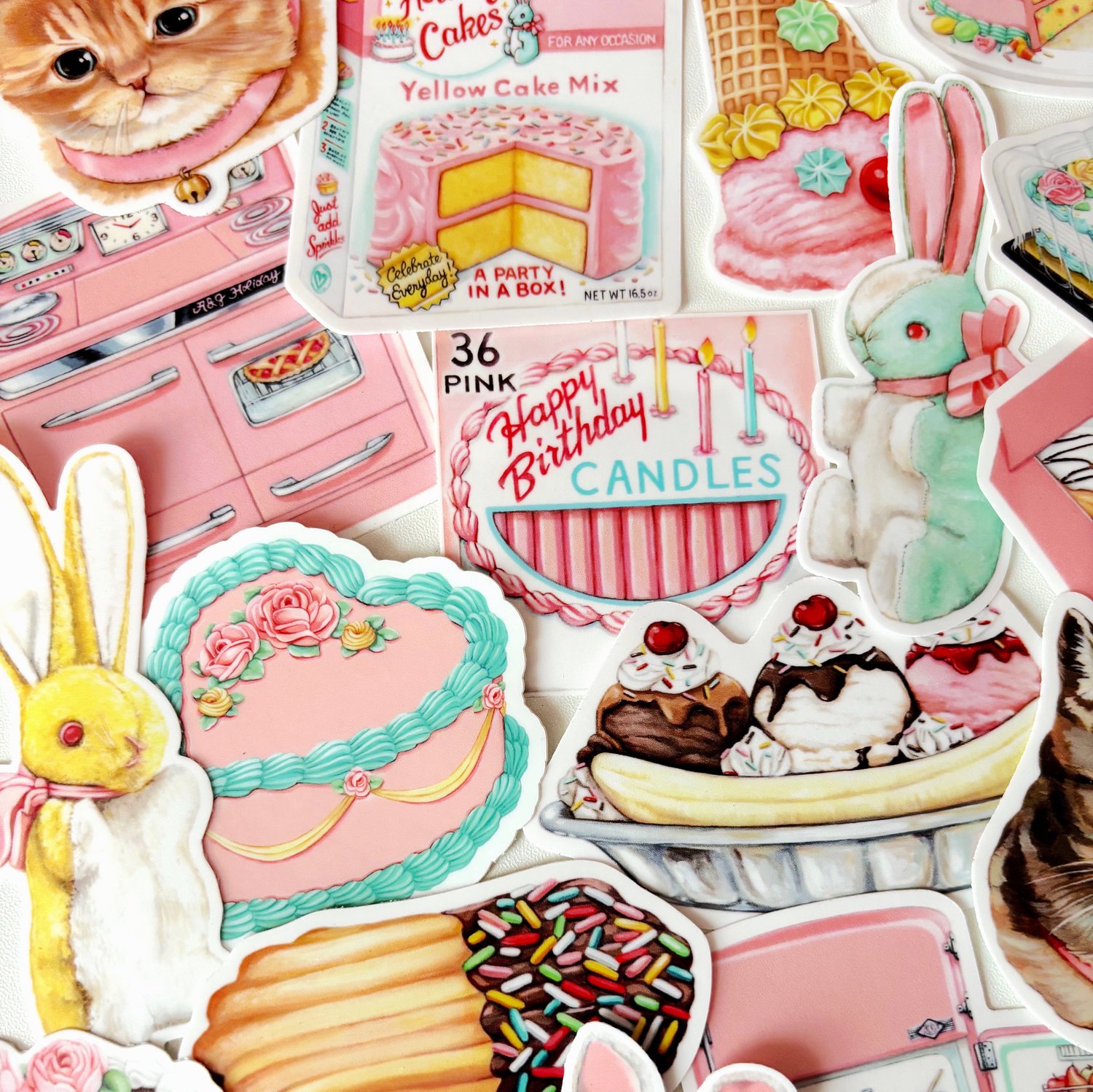 Image of Italian cookie stickers (set of 3)