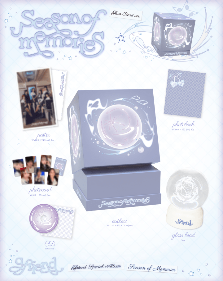 Image of GFRIEND Season Of Memories (Glass Bead Ver.) + Weverse Shop POBs