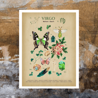 Image 2 of Vintage Virgo Creation Chart 