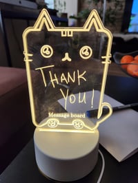 Cute Cat LED Note Board