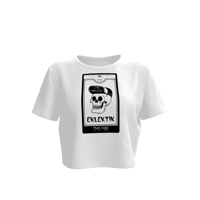 Eklektiks Foo Tarot Womans Crop Top White
