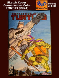 Image 1 of WONDERCON ADVANCE COMMISSION TMNT #1 Comic Cover