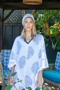 Image 2 of Kaftan Indigo Poppy