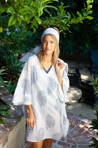 Image 4 of Kaftan Indigo Poppy