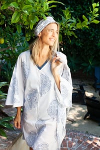 Image 1 of Kaftan Indigo Poppy