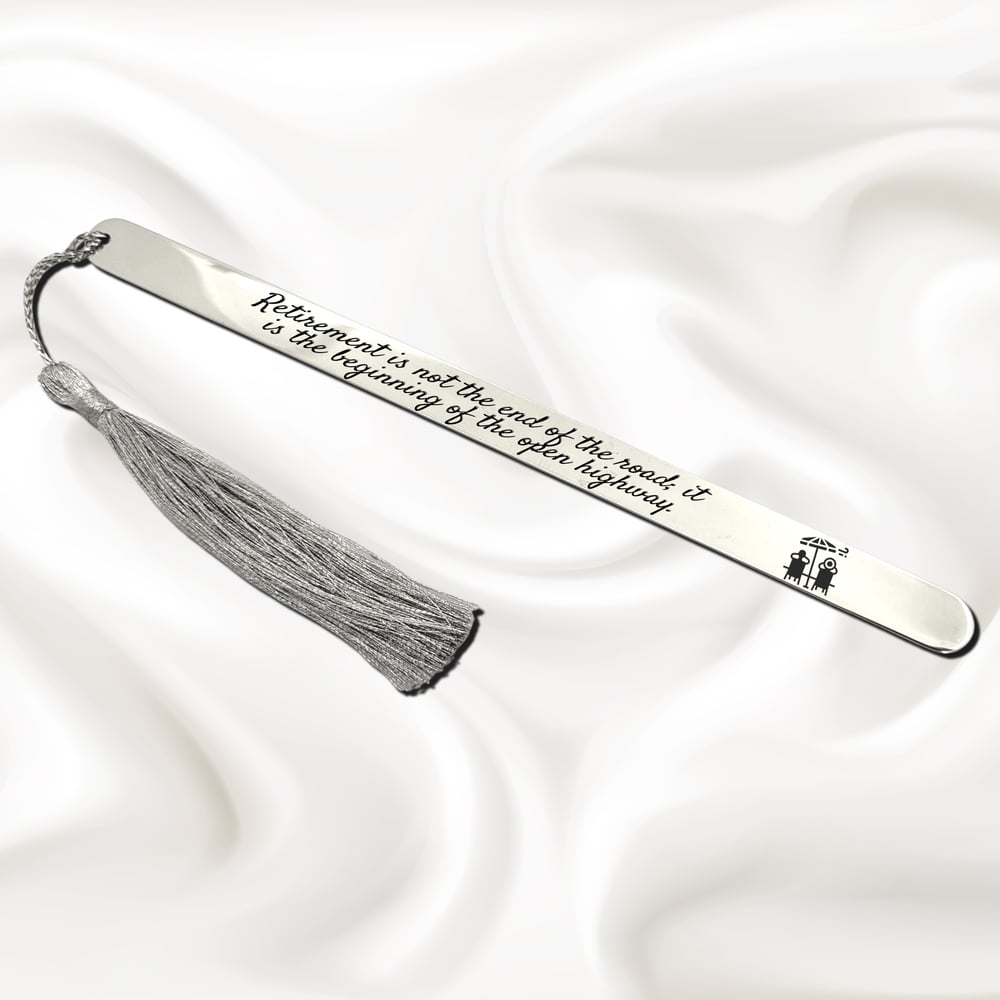 Image of Retirement is not the end of the road; it is the beginning of the open highway Slim Bookmarks.