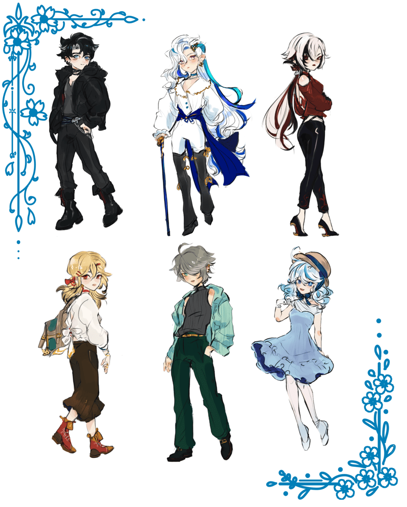 Image of Genshin Fashion Charms v.2