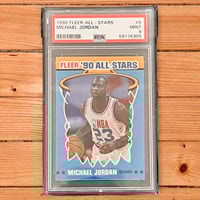 Image 1 of 1990 FLEER ALL-STARS MICHAEL JORDAN #5 PSA 9 