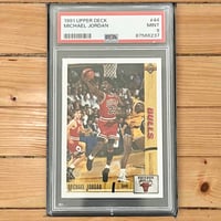 Image 1 of 1991 UPPER DECK MICHAEL JORDAN #44 PSA 9
