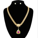 Royal Vintage Pendant Necklace & Earring Set... 