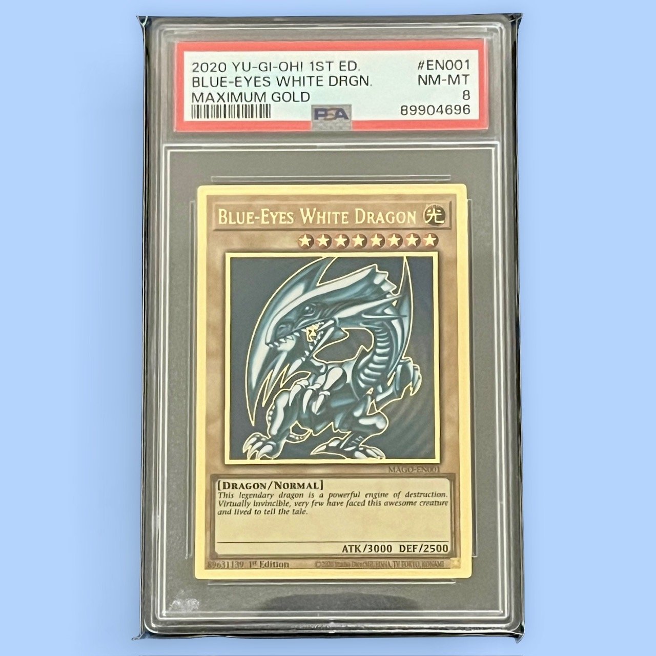 2020 YU-GI-OH 1ST ED BLUE-EYES WHITE DRAGON MAXIMUM GOLD PSA 8 | Eclectable 2020 YU-GI-OH 1ST ED BLUE-EYES WHITE DRAGON MAXIMUM GOLD PSA 8 | Eclectable