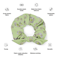 Image 4 of Brazilian Angel Flower Hair Scrunchie - Spring Green