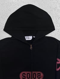 Image 3 of Telfar Zip-up Hoodie, Black