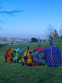 Image 1 of African Print Beauty Bags