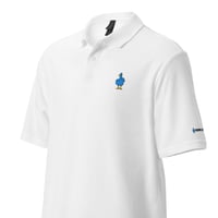 Image 3 of Birdflip® white golf shirt