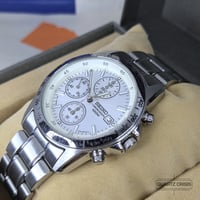 Image 4 of 2015 Seiko White Dial Quartz Racing Chronograph Wristwatch (7T92-0DW0)