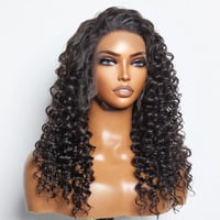 Image 1 of 13x4 Deep Wave Transparent Lace Front Wig 