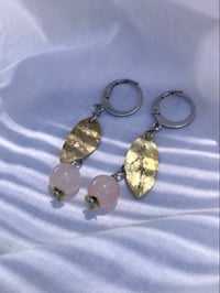 Image 4 of Fruity Earrings - Rose Quartz
