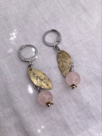 Image 2 of Fruity Earrings - Rose Quartz