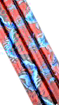 Image 1 of Ricochet Maker Blanks! Pressure cast Alumilite resin, mixed with blacks, reds & blues. Maker ready!