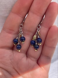 Image 3 of Fruity Earrings - Lapis Lazuli II