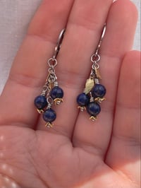 Image 4 of Fruity Earrings - Lapis Lazuli II