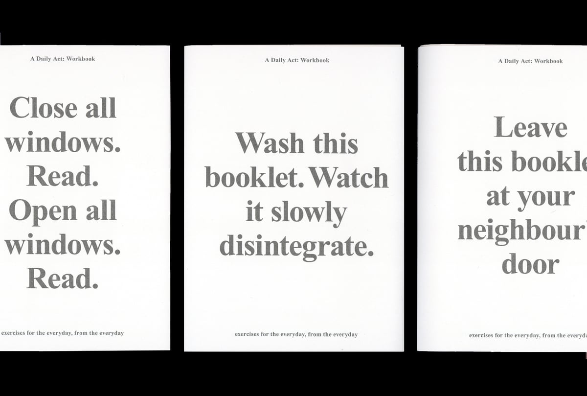 Image of (NEW) A Daily Act: Workbook